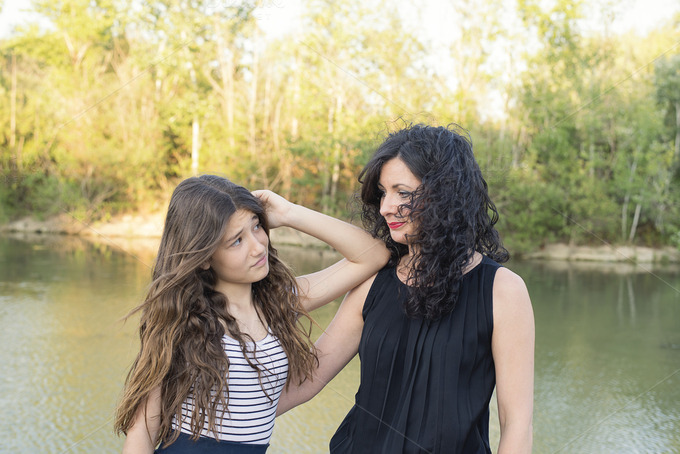 mom and girl