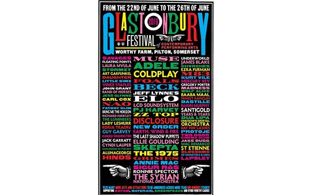 Glastonbury lineup released