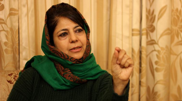 People's Democratic Party (PDP) leader Mehbooba Mufti. Express archive photo.