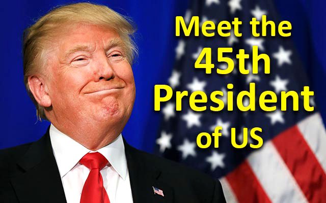 US gets it’s New President, Donald Trump finally claimed the throne