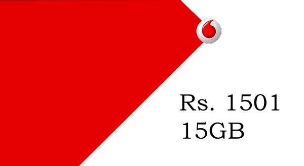  Vodafone Rs 1501 plan