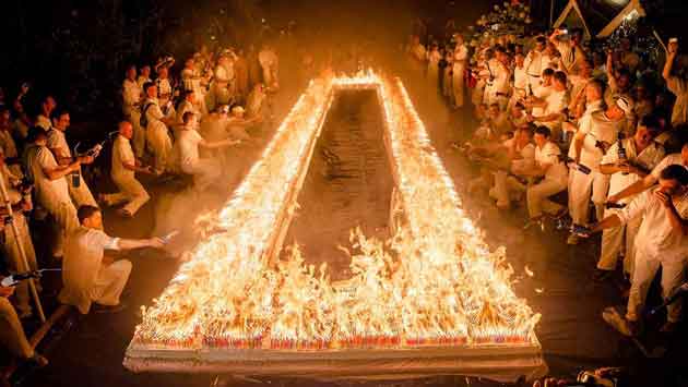 72,585 candles lit on late guru Chinmoy’s birth anniversary, US has set a new record