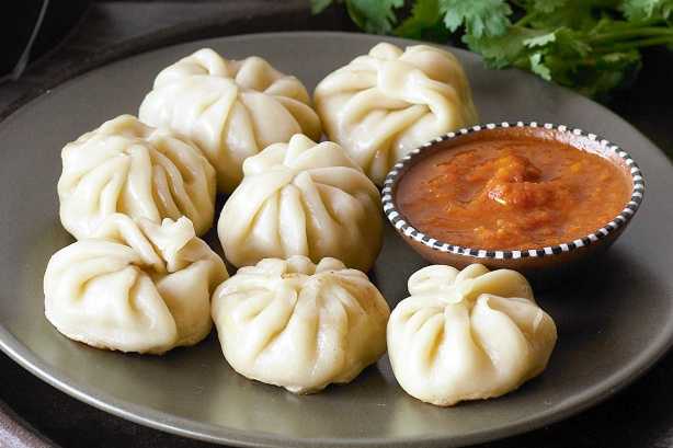 Momos is a famous dish here