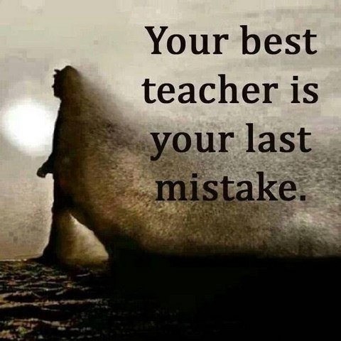 Failure is our greatest teacher