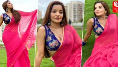SEXY video Monalisa's red HOT in Pink Saree