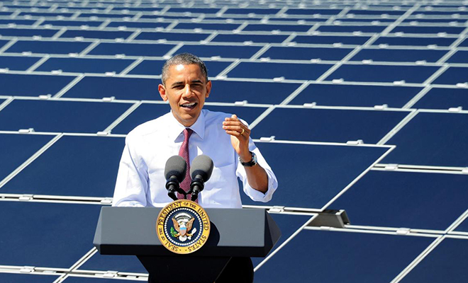 OBAMA FOR MORE EFFICIENT SOLAR ENERGY