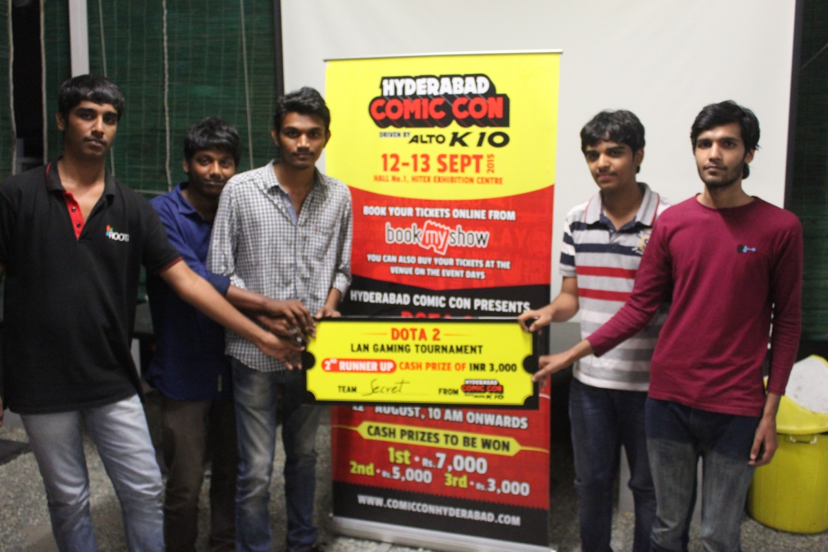 Dota 2 Lan Gaming Tournament organized by Comic Con India