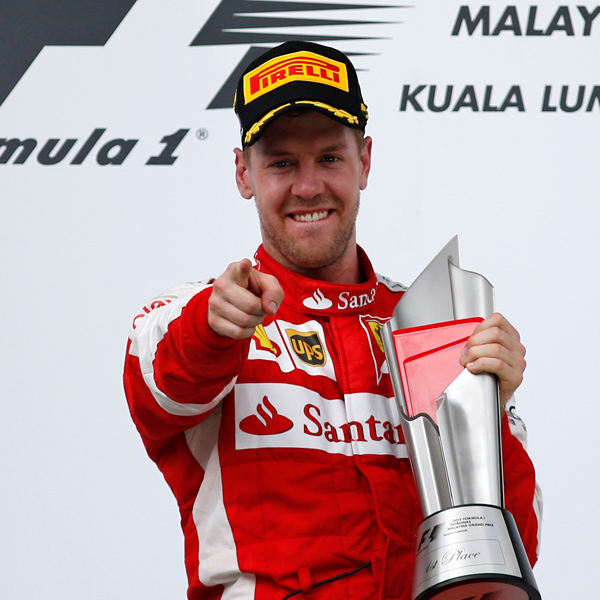 Sebastian’s Ferrari wins Singapore Grand Prix
