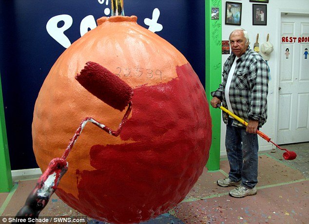 Man paints a ball to Guinness Record!