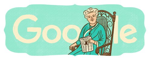 Google Doodle celebrates Annie Besant's 168th Birthday!