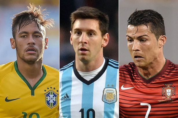 Ronaldo, Messi and Neymar