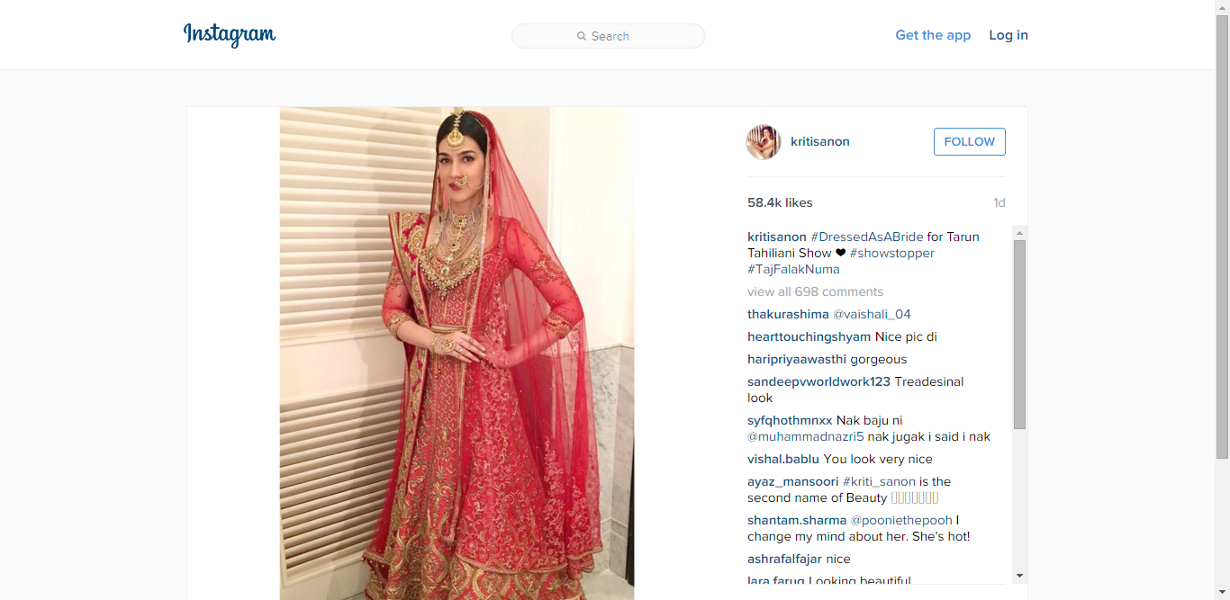We cannot stop drooling over Kriti’s bridal look