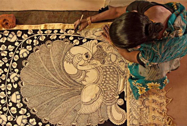 Kalamkari Saree