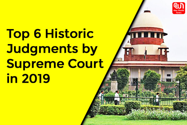 Judgments by Supreme Court in 2019