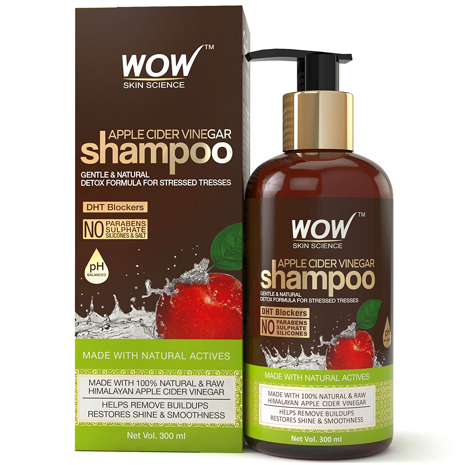 WOW Vinegar Sulphate Parabens Shampoo