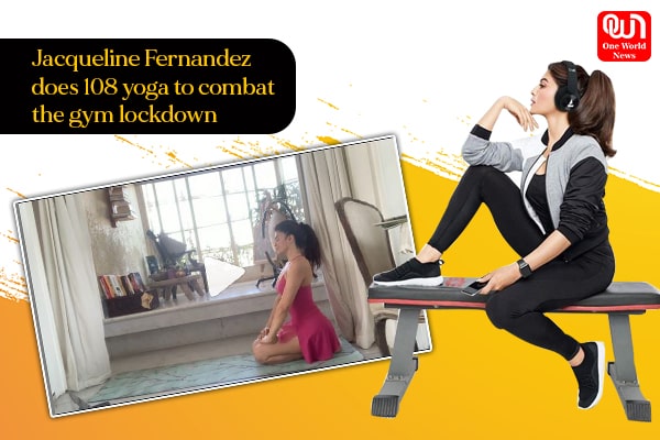 Jacqueline Fernandez does 108 yoga