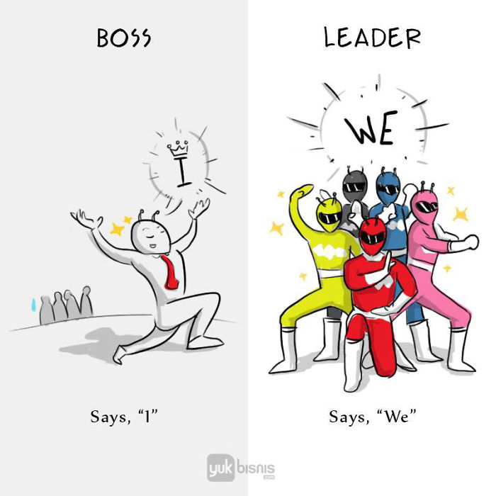 difference between boss and leader images