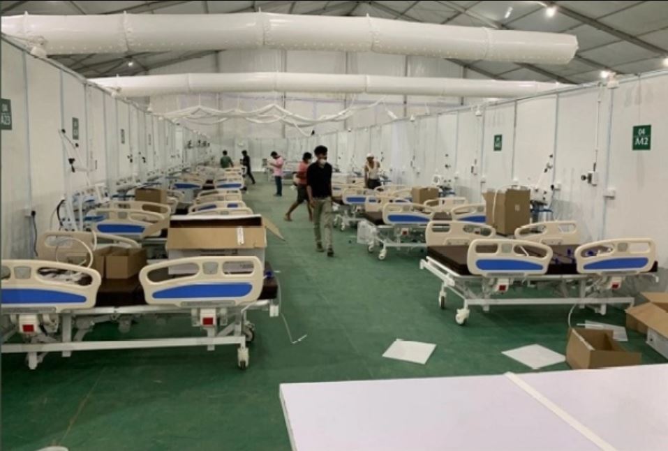 delhi hospital built in 12 days of corona