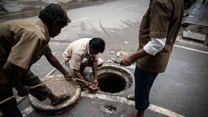 sanitation workers