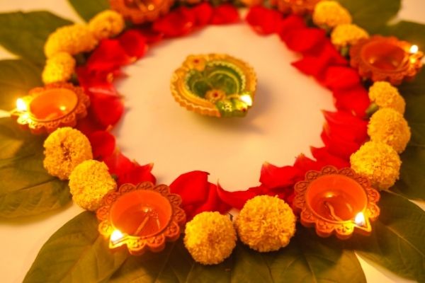 flower rangoli