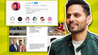 Positive instagram posts by Jay Shetty