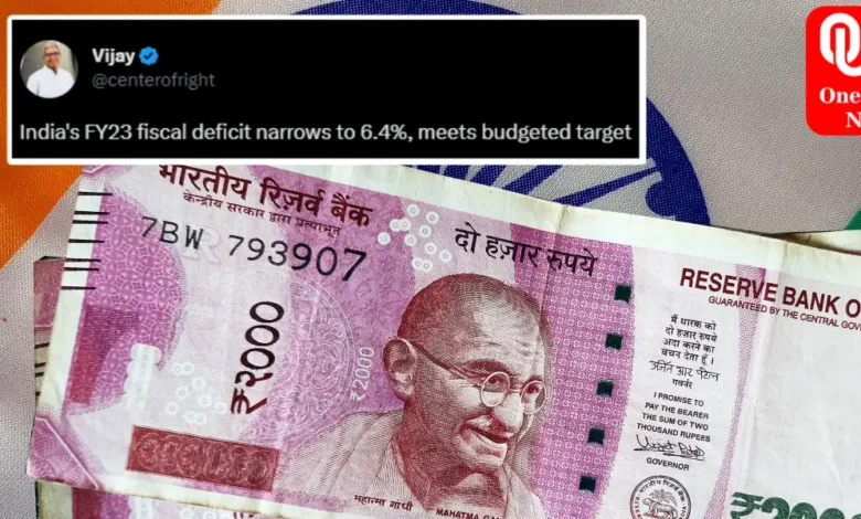 fiscal deficit target of 6.4%