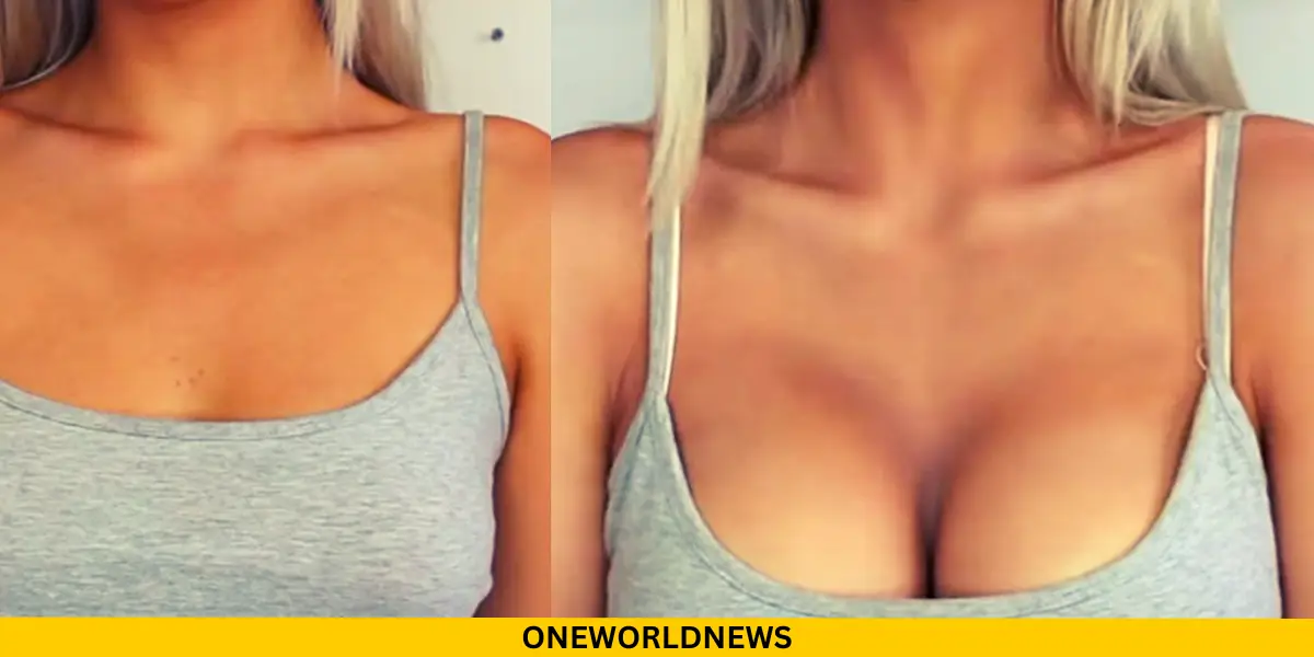 Make your breasts look bigger! Enhance your cleavage with makeup