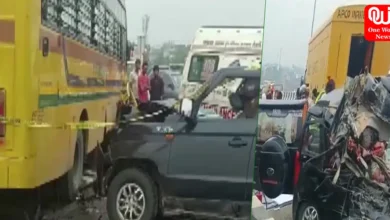 6 died,SUV crash into school bus on delhi meerut expressway near gaziabad