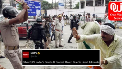 Bihar BJP Leader's DEATH BY HEART ATTACK IN PROTEST MARCH