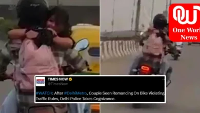 Delhi Traffic Police Responds Couple Romancing On Bike