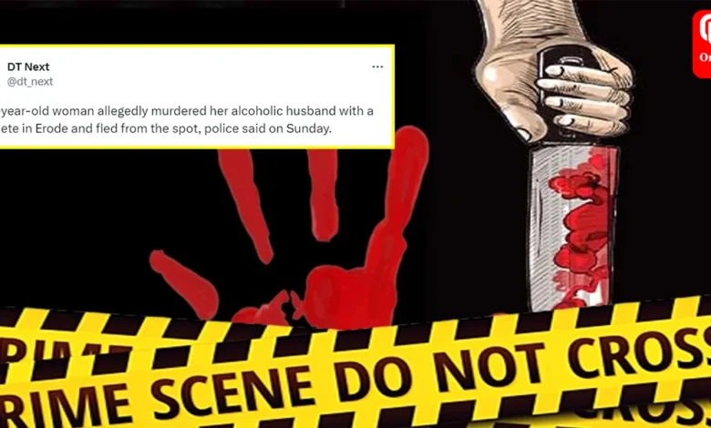 Erode Woman Kills Alcoholic Husband (1)