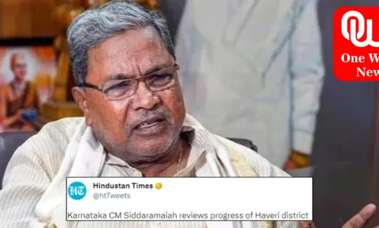 Karnataka CM reviews progress of Haveri district