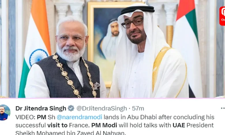 PM Modi Visits UAE After France Visit
