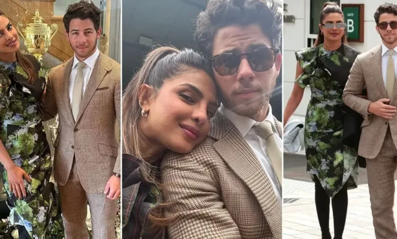 Priyanka Chopra and Nick Jonas serve major fashion inspiration in stylish attires at the Wimbledon Tennis Championship