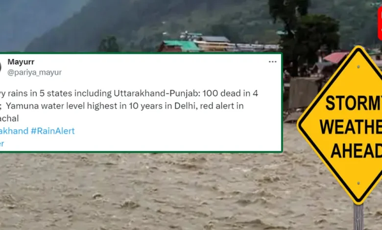 Red Alert in Himachal and Uttarakhand