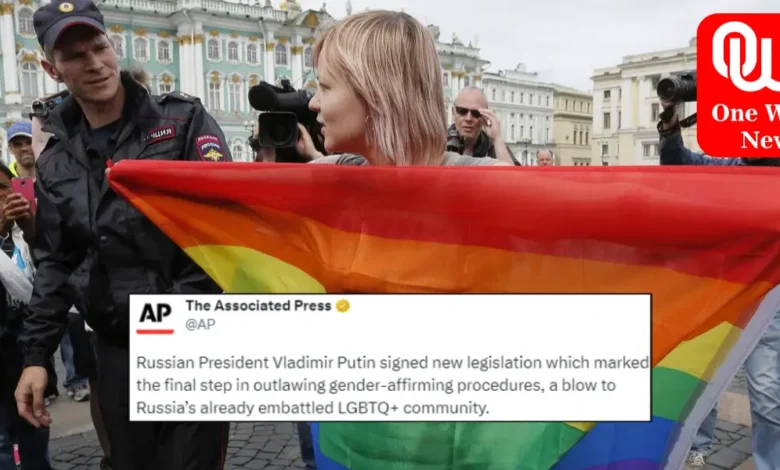 Russian president signs law banning gender-affirming procedures