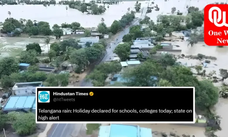 Telangana Rain High alert Schools, Colleges Closed Today