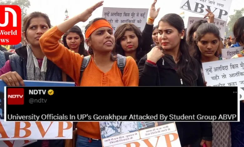 University Chaos ABVP Attacks Officials