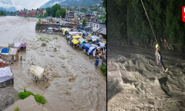 Cloudburst Triggers Landslide