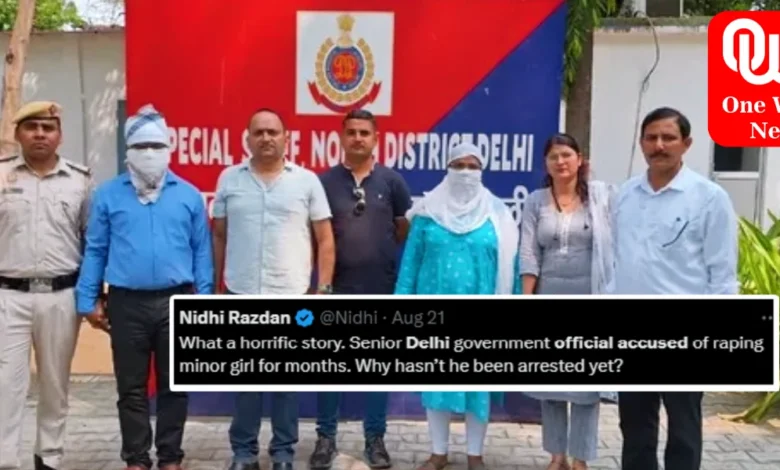 Delhi govt official who allegedly raped friend's daughter, detained