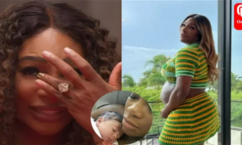 Serena Williams Bares Her Baby Bump In Style Wearing A Yellow And Green Gucci Co-Ord Set