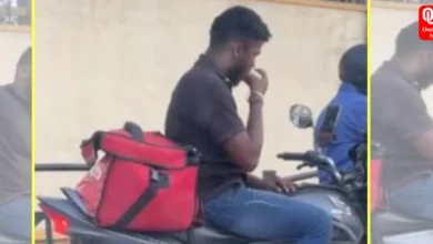 Zomato agent in Bengaluru seen eating food from delivery bag. Internet divided