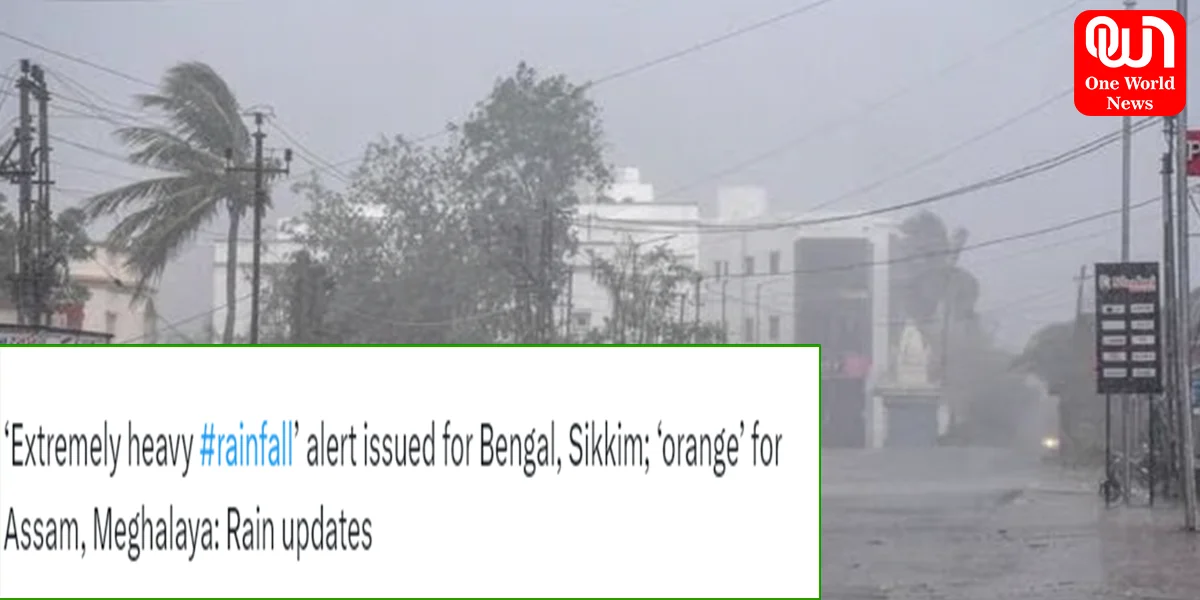 ‘Extremely heavy rainfall’ alert issued for Bengal, Sikkim Rain updates