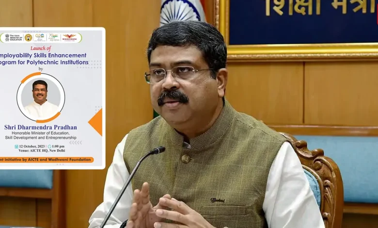 Education Minister Dharmendra Pradhan launches Employability Skills Enhancement Program in Delhi