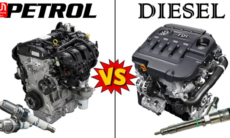 Explore the difference between petrol and diesel engine