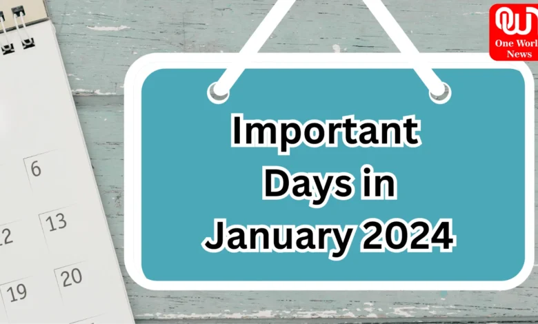 Important Days in January 2024