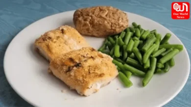 Green garlic crusted fish