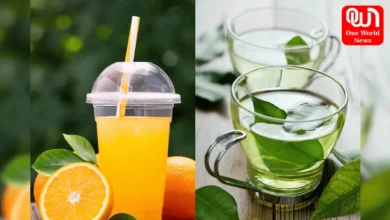 Orange juice vs green tea