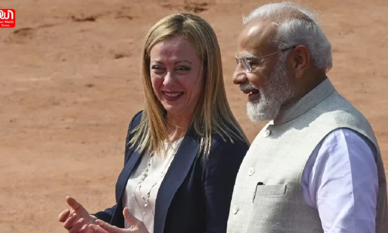 Giorgia Meloni, PM Modi