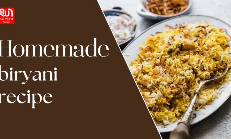 Homemade biryani recipe